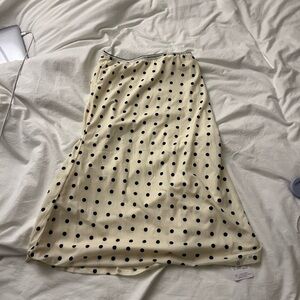 Polka Dot Cream Skirt